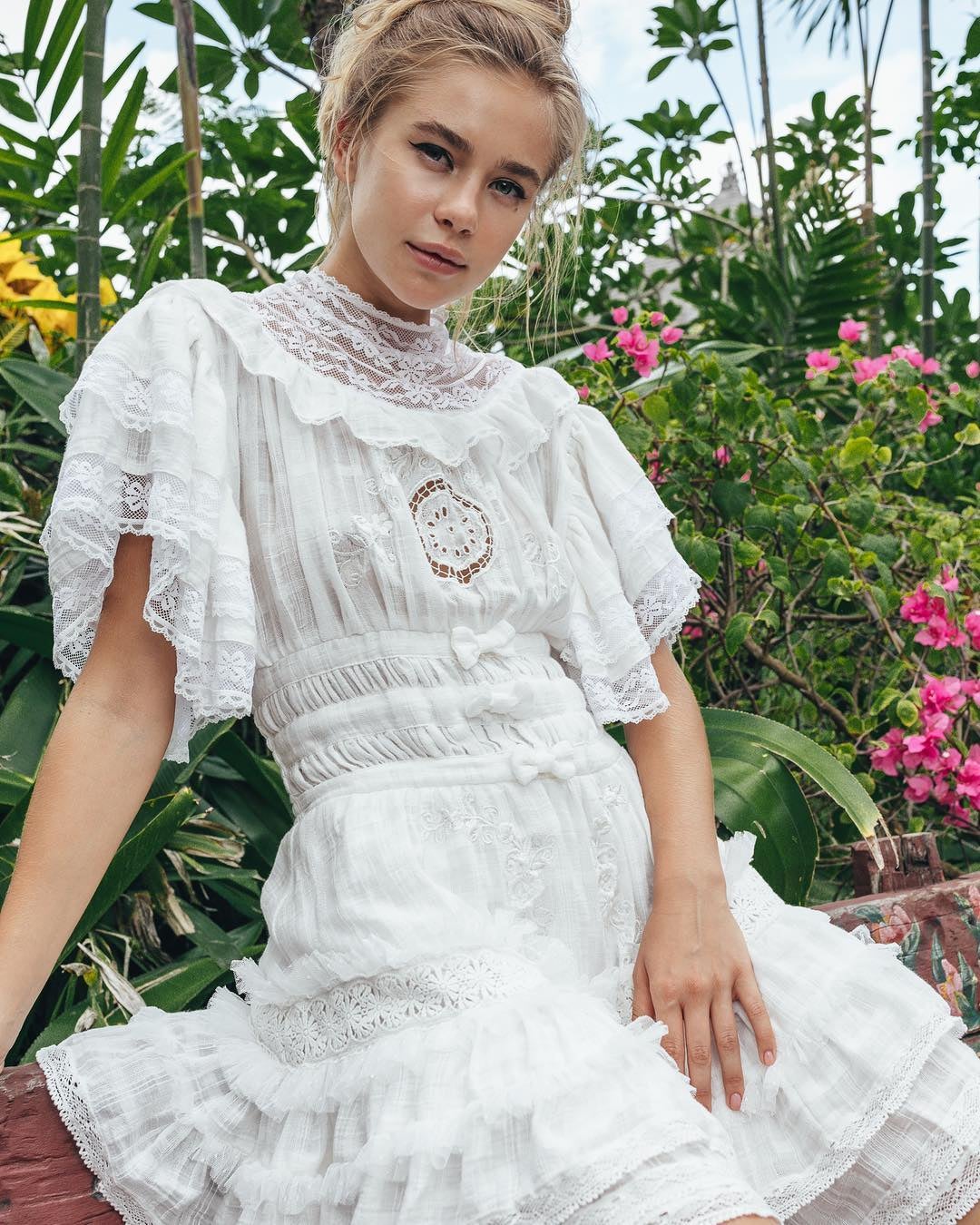 crystal mesh mini dress Sammy White Crystal Mesh Mini Dress – YASYA MINOCHKINA
